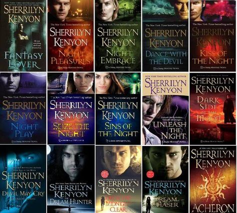 Sherrilyn Kenyon Books, Sherrilyn Kenyon Dark Hunter, Amazing Library, Supernatural Books, Sherrilyn Kenyon, Paranormal Books, Dark Hunter, Vampire Books, Fancy Art