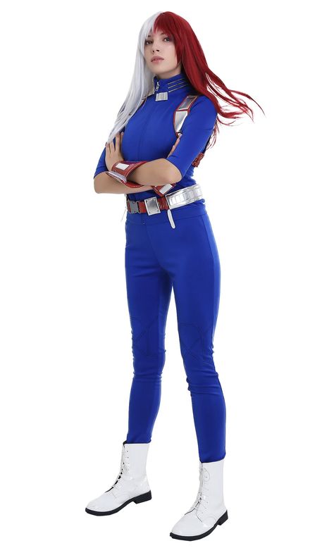 PRICES MAY VARY. Package Includs: Jacket, pants, back guard*1, belt*1, wristband*2 Materials: PU leather, scuba fabric, EVA. High Quality: The female version costume of Anime Hero Uniform, made of soft and comfortable elastic fabric, is flattering to body shape. Nice Details: Exquisite accessories are similar to the character's, like back guard and wristband. Good choice for cosplay shows, daily wear, comic cons, Halloween, theme parties, stage performances, etc. The female version costume of An Halloween Costumes Plus Size, Todoroki Cosplay, My Hero Academia Costume, Costume Anime, Anime Halloween, Female Hero, Scuba Fabric, Hero Costumes, Theme Parties