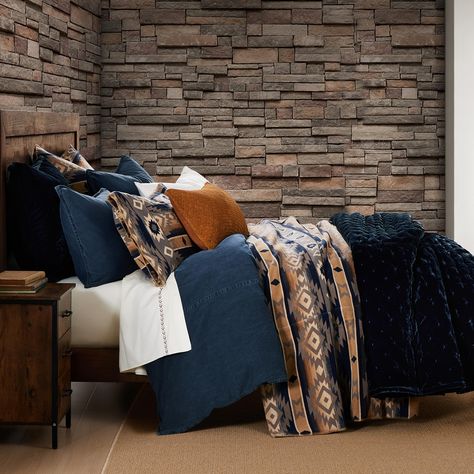 PRICES MAY VARY. 85% Polyester, 15% Wool SUPER QUEEN BLANKET SET: 3 Piece blanket set includes (1) Blanket (92"x96") and (2) Pillow Shams (20"x30") ORIGINAL DESIGNS: We create bedding and home decor that pay homage to the history, heritage, and endless beauty of the rustic world. Our pieces are developed in Dallas and crafted by experts around the world. QUALITY IN EVERY STITCH: We’ve got high standards for quality, comfort, and style. From duvet covers to comforter sets, lightweight quilts, bed Aztec Motifs, Southwestern Blankets, Aztec Blanket, Western Bedding, Blue Throw Blanket, Rustic Bedding, Woven Tapestry, Twin Blanket, Blue Hour