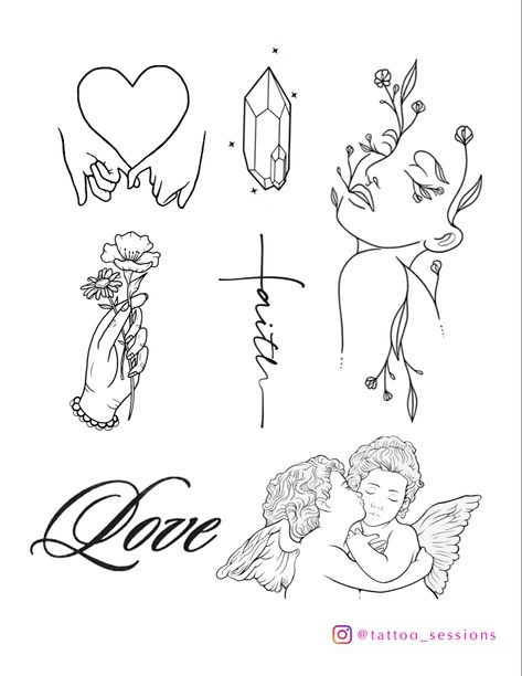 Tattoo flash sheet cool art design 10cm Tattoo Ideas, Mom Flash Tattoo, Feminine Tattoo Flash, Flash Sheet Tattoo Ideas, Small Tattoo Flash Sheet, Fine Line Tattoo Flash Sheet, Love Tattoo Flash Sheet, Dainty Tattoo Flash Sheet, Tattoo Flash Sheet Ideas