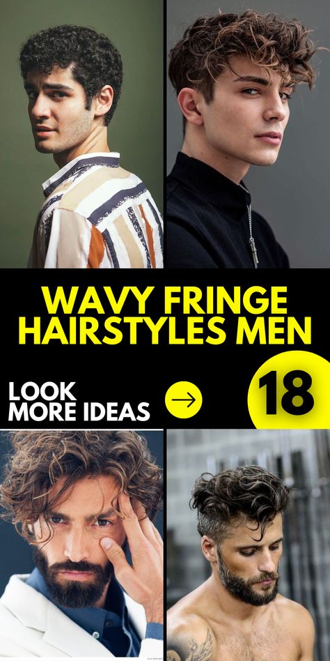 Discover the best wavy fringe hairstyles for men with short hair. These trendy cuts are stylish, versatile, and ready to make a statement in 2023.Get ready for the aisle with our selection of men wedding wavy fringe hairstyles. These trendy styles are designed for men with any hair length. Wavy Fringe Hairstyles, Long Fringe Hairstyles Men, Wavy Fringe Men, Fringe Hairstyles Men, Mens Fringe Hairstyles, Messy Fringe Haircut Men, Wavy Hairstyles Men, Wavy Fringe, Diamond Face Hairstyle