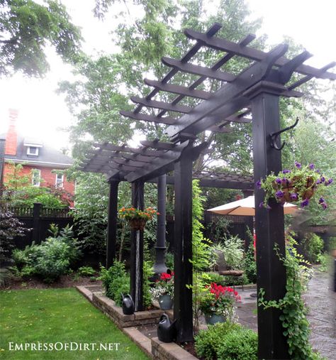 30 Arbor, Trellis, & Obelisk Ideas for Home Gardens Small Garden Trellis, Obelisk Ideas, Tall Garden Trellis, Arbor Trellis, Obelisk Trellis, Grape Trellis, Arbors Trellis, Cheap Pergola, Garden Obelisk