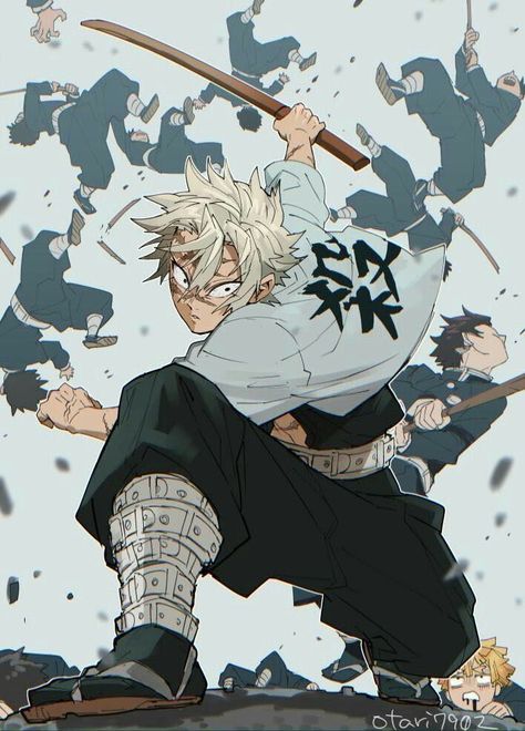 Grafic Novel, Fan Art Anime, Sanemi Shinazugawa, Anime Character Drawing, Art Anime, Kimetsu No Yaiba, Drawing Poses, Anime Poses, Slayer Anime