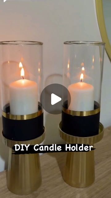 Candles Holders Ideas, Tea Light Candle Holders Diy Craft Ideas, Diy Candle Tray, Diy Tea Light Candle Holders, Candle Holders Diy, Dollar Tree Candle Holders, Diy Candle Holder, Candle Holder Crafts, Candle Crafts