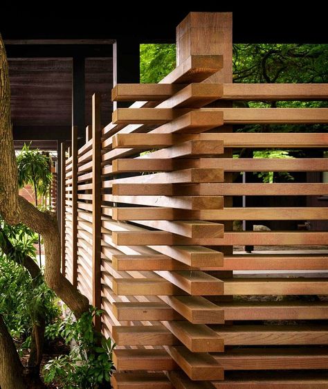 Jessica Helgerson, Portland House, Lan Can, Outdoor Privacy, Privacy Screen Outdoor, Modern Fence, Casa Exterior, Design Exterior, Wooden Fence