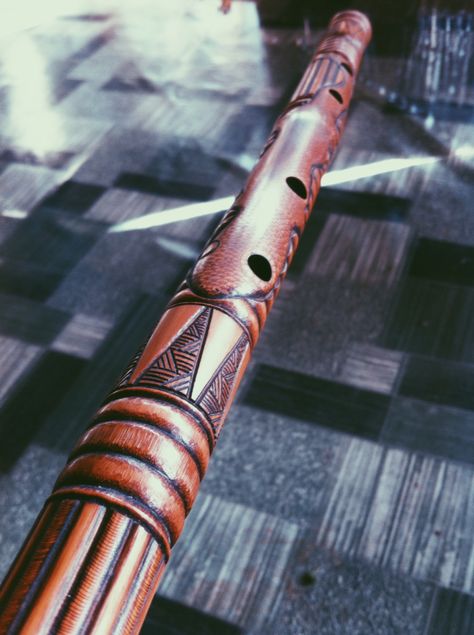 Bamboo flute from Songco Bukidnon Wooden Flute, Making Musical Instruments, Bamboo Flute, Flute Instrument, Native American Flute, Fantasy Aesthetic, Character Ideas, Crows, Musical Instruments