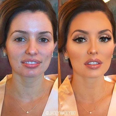 Airbrush Makeup Wedding, Amazing Wedding Makeup, Before And After Makeup, Daily Beauty Tips, Wedding Hairstyles And Makeup, Makeup Before And After, Airbrush Foundation, Wedding Makeup Tips, Power Of Makeup