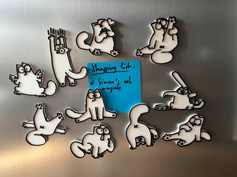 Fridge Accessories, Simons Cat, Printed Magnets, Fridge Magnets, 3d Printing, Printer, Magnets