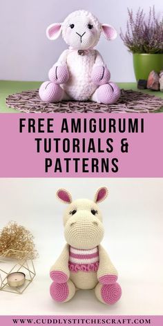 Try my free Amigurumi tutorials and learn how to crochet toys for fun and as a perfect gift for all little ones to treasure. My free Amigurumi patterns range from easy patterns for beginners right through to a more advanced level so you are bound to find some you will love! They are full of step by step instructions and photos that are both easy and fun to follow. So go ahead and explore my free crochet animal patterns for a bit of fun! #amigurumi #crochettoys #crochetanimals #crochet Yarn Animals, Crochet Toys Free Patterns, Crochet Lion, Crochet Toys Free, Crochet Animal Amigurumi, Easy Patterns, Animals Crochet, Crochet Cow, Crochet Animals Free Patterns