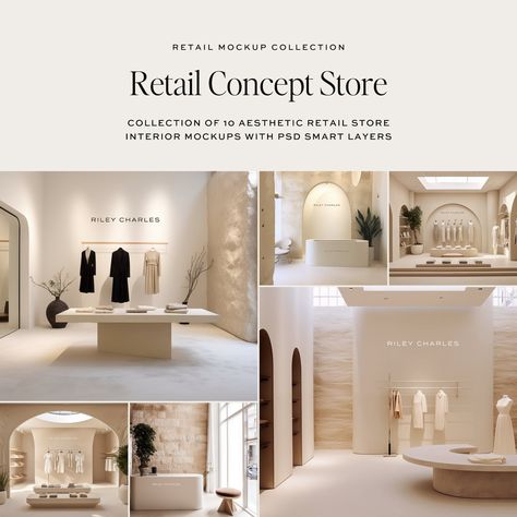 Store Design Minimalist, Boutique Showroom Design, Concept Store Interior Design, Women Store Design, Furniture Shop Interior Design, Minimalist Retail Design, Party Store Design, Minimal Store Design, Minimalist Store Design