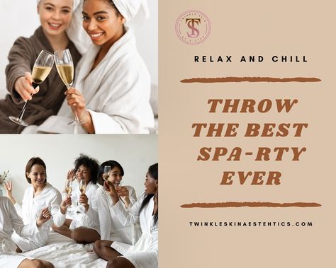 ✨Get ready to glow with your besties! Throwing the best spa-try with Twinkle Skin Aesthetics is the ultimate way to pamper yourself and your squad! Whether it’s a teen party, birthday celebration, milestone event, bachelorette party, bridal shower, or any occasion you can think of, we’ve got you covered! At Twinkle Skin Aesthetics, we will bring the glow to you, right in the comfort of your own space. Imagine indulging in rejuvenating and corrective facial, all while enjoying the company ... Skin Aesthetics, Best Spa, Teen Party, Pamper Yourself, The Glow, A Teen, Esthetician, Party Birthday, Twinkle Twinkle