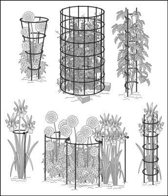 Flower Support, Plant Supports Diy Indoor, Flower Support Ideas, Garden Plant Supports Diy, Plant Supports Ideas, Plant Support Stakes, Beaded Plant Stakes Wire, Garden Plant Supports, Gardening For Dummies