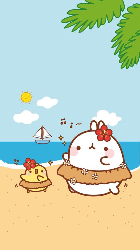 Molang Molang Wallpaper, Cutest Bunny Ever, Cute Animal Drawings Kawaii, Kawaii Animals, Kawaii Wallpaper, Cute Backgrounds, Kawaii Drawings, Kawaii Art, Wallpaper Iphone Cute