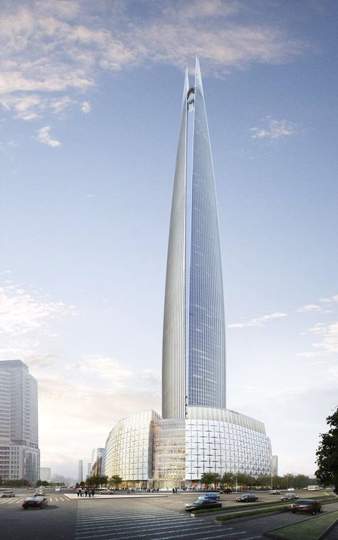 Korea Tourist Spots, Lotte World Tower, Retail Branding, Online Architecture, Urban Habitat, China Architecture, International Architecture, Lotte World, Architecture Magazine