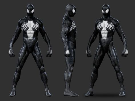 ArtStation - Spiderman - Symbiote Suit Spider Man Shattered Dimensions, Spider Man Oc, Symbiote Suit, Spiderman Black, Spider Venom, Daredevil Comic, Symbiote Spiderman, Batman Suit, Autumn Leaves Background