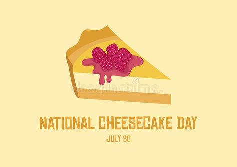 National Cheesecake Day vector. Piece of cake with raspberries icon vector. Piec #Sponsored , #Paid, #AD, #Day, #National, #icon, #vector Cheesecake With Raspberry Sauce, Cake With Raspberries, National Cheesecake Day, Raspberry Sauce, National Days, Piece Of Cake, Piece Of Cakes, Vector Stock, Sweet Recipes