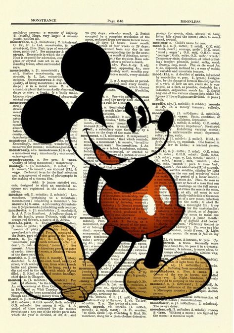 Mickey Mouse Imagenes, Arte Do Mickey Mouse, Kunstjournal Inspiration, Mickey Mouse Wallpaper Iphone, Mickey Mouse Images, Classic Mickey Mouse, Mickey Mouse Art, Book Page Art, Karakter Disney