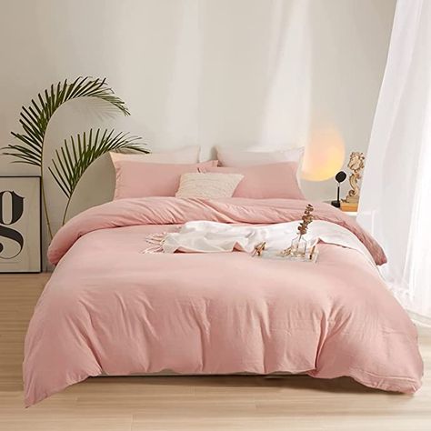 Blush Pink Comforter, Girls Pink Bedding, Pink Comforter Sets, Blush Bedding, Pink Bedding Set, Pink Comforter, Pink Duvet, Minimalist Bed, Pink Duvet Cover