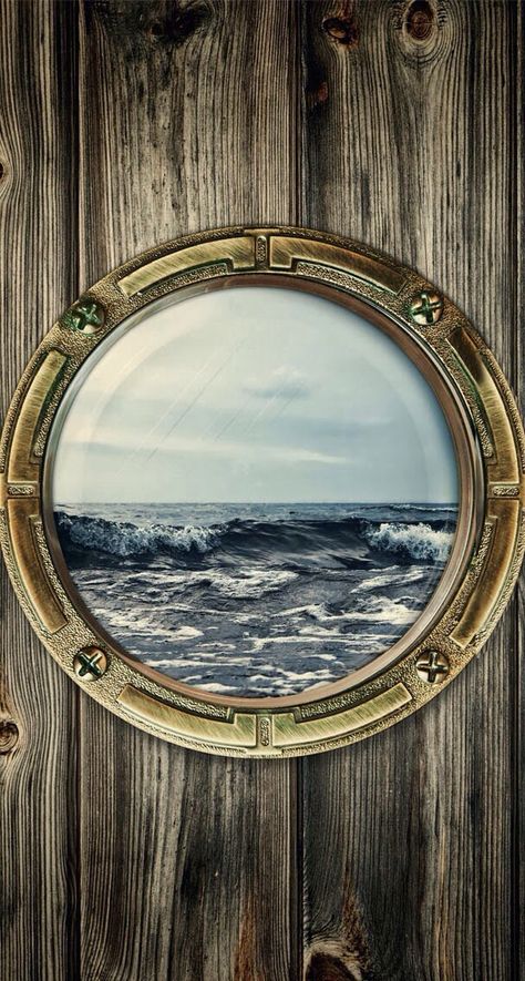 Hublot Bateau, Boat Window, Top Iphone Wallpapers, Iphone 5 Wallpaper, Nautical Cards, Iphone Lockscreen Wallpaper, World Wallpaper, 4 Wallpaper, Wood Wallpaper