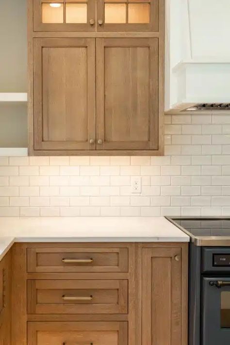 Custom Cabinetry, White Oak Shaker Cabinets Oak Shaker Cabinets, Oak Shaker Kitchen, White Oak Kitchen Cabinets, Kraftmaid Kitchen Cabinets, Cream Kitchen Cabinets, Kitchen Revamp, Kitchen 2023, White Oak Kitchen, Inset Cabinets