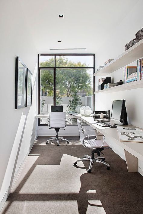 Contemporary Home Offices, Interior Kantor, Small Office Design, Container Office, Contemporary Home Office, Office Area, Office Layout, Design Philosophy, Bureau Design