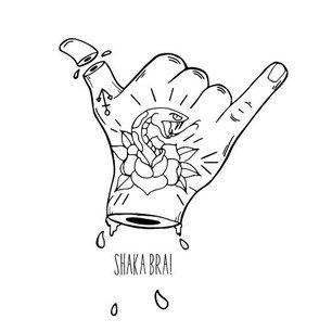 Shaka Sign Tattoo, Shaka Tattoo Simple, Shaka Tattoo, Skate Tattoo, Shaka Hand, Shaka Sign, Fish Sketch, Tattoo Now, Doodle Tattoo