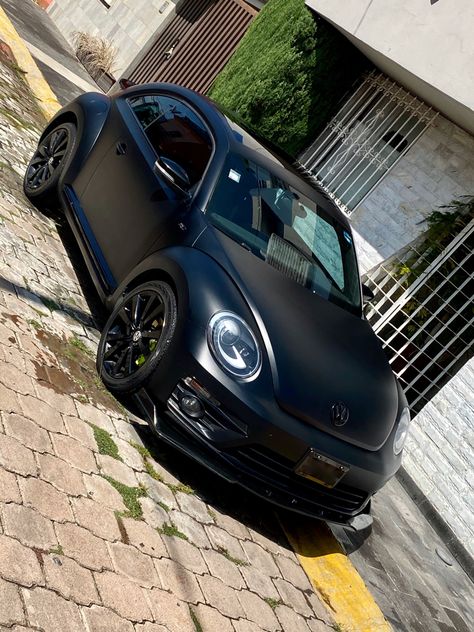 Beatle Car Volkswagen, Black Beetle Car, Beetle Car Volkswagen, Volkswagen Beetle Aesthetic, Black Volkswagen Beetle, Volkswagen Beetle Accessories, New Vw Beetle, Wv Beetle, Vw Beetle Accessories