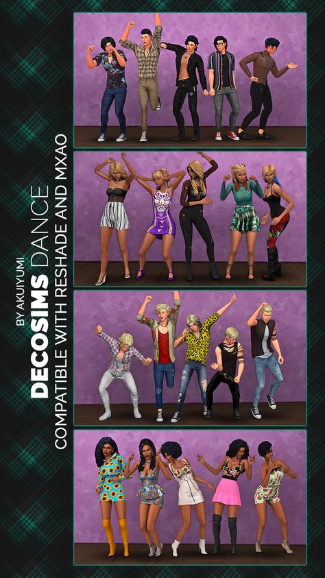 Dancing Poses, Sims 4 Stories, Dancing Pose, Ts4 Poses, Sims 4 Cheats, Sims Stories, Disco Night, Sims 4 Mm, Sims House Design