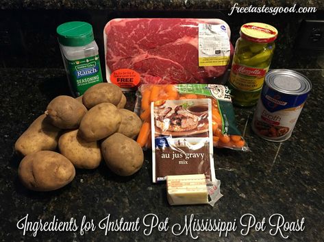 Mississippi Mud Roast, Pot Roast And Potatoes, Instant Pot Mississippi Pot Roast, Roast And Potatoes, Roast Beef And Potatoes, Easy Delicious Meals, Mississippi Roast Recipe, Roasted Potatoes And Carrots, Mississippi Pot