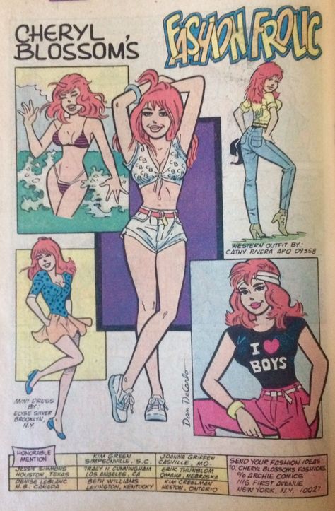 Cheryl Blossom Comics, Cheryl Blossom Archie Comics, Archie Betty And Veronica, Archie Comics Characters, Dan Decarlo, Archie Comic Books, Archie And Betty, Betty And Veronica, Bruce Timm