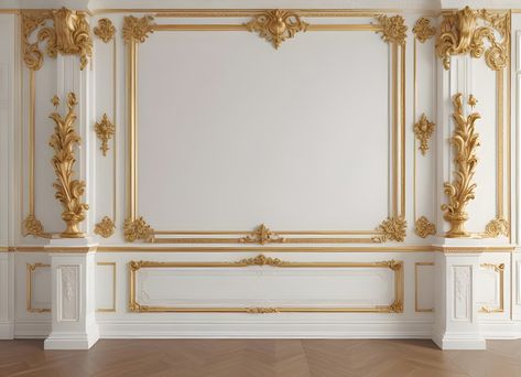 3D FLEX WALLPAPER ORNATE WITH GOLDE FRAMES ROOM WALLDECOR Hd#pikbest##Photo White And Golden Wallpaper, White And Gold 3d Wallpaper, Royal Gold Background, Golden Curtains, Golden Floral Background, 3d Wallpaper Living Room, White And Gold Glitter Damask Wallpaper, Flower Curtain, Curtain Room