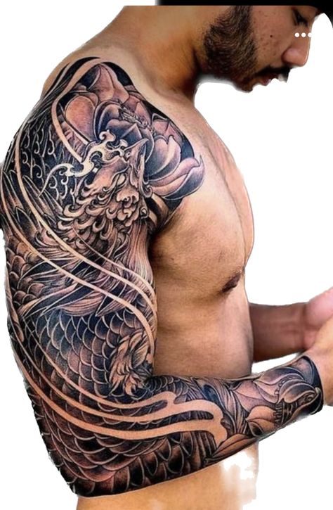 Phoenix Tattoo Arm, Tattoos Torso, Phoenix Tattoo Men, Tato Phoenix, Arm Cover Up Tattoos, Japanese Phoenix Tattoo, Fenix Tattoo, Rib Tattoos For Guys, Full Hand Tattoo