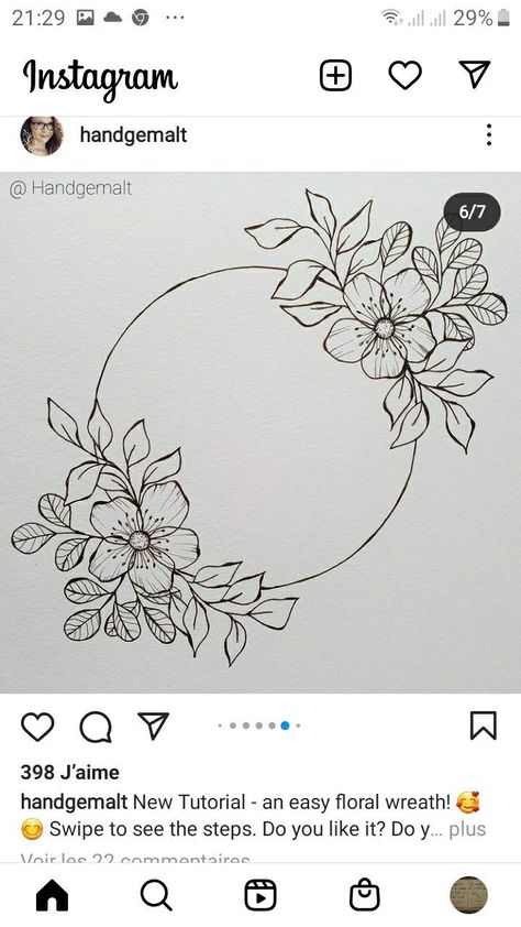 Floral Wreath Drawing, Textiles Inspiration, Presentation Ideas For School, Front Page Design, Page Decoration, Circle Drawing, Watercolor Flowers Tutorial, Bulletin Journal Ideas, Wreath Drawing