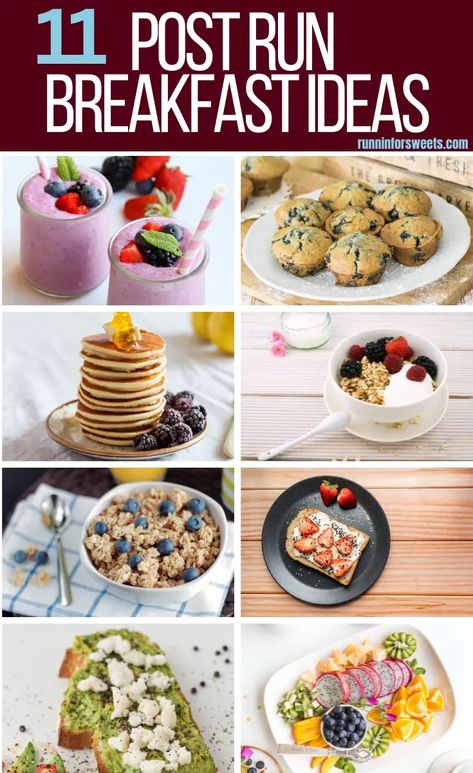 Breakfast Ideas For Runners, Athlete Breakfast Ideas, Post Run Snacks, Post Run Food, Pre Run Breakfast, Breakfast For Runners, Runners Breakfast, Running Breakfast, Post Run Breakfast