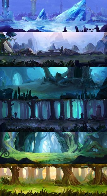 K'vaiyan landscapes Desen Realist, Fotografi Kota, 2d Game Art, Landscape Concept, Game Concept Art, Digital Painting Tutorials, Environmental Design, Fantasy Art Landscapes, Environment Design