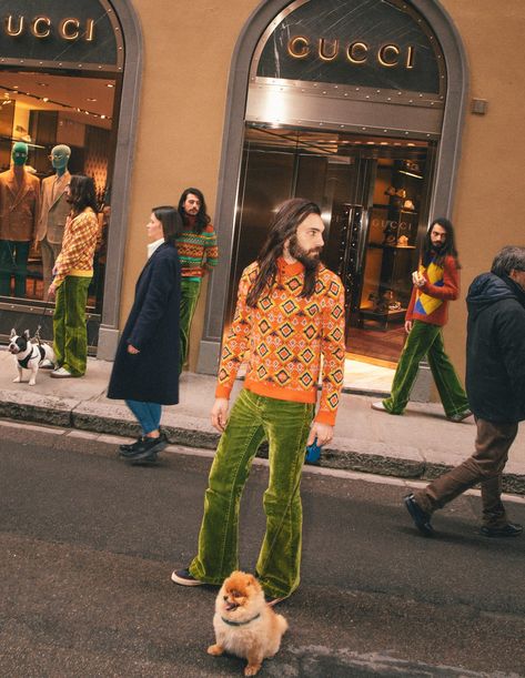 Gucci go trippy-chic for their new campaign - i-D Gucci Campaign, Gucci Mens, Buy Gucci, Gucci Fashion, Alessandro Michele, Ad Campaign, Choreography Videos, Designer Sneakers, New Yorker