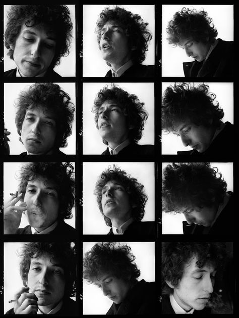 This contact sheet captures Dylan smoking a cigarette. “He looks really soulful in these shots,” says Schatzberg. “Every picture on that roll is great.” Jerry Schatzberg, Linking Park, Contact Sheet, Joan Baez, Music Pictures, Pop Rock, Bob Dylan, Rare Photos, Blonde Bob