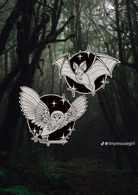 Bat Tattoo, Matching Tattoo, Owl Tattoo, All Things Beauty, Nature Lover, Bat, Tattoos