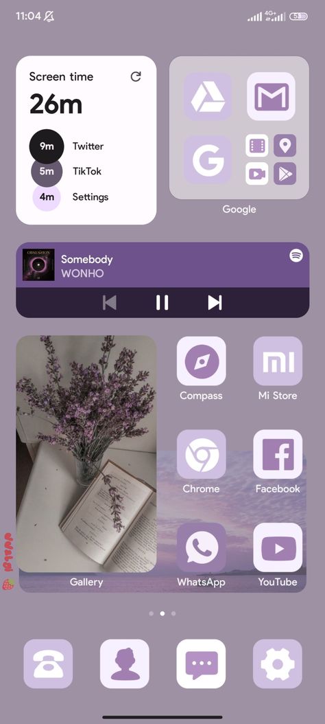 ─★ xiaomi aesthetic homescreen ⋆⁺₊✧ theme : arrive as schedul Xiaomi Phone Aesthetic, Xiaomi Homescreen Ideas, Xiaomi Homescreen, Lilac Theme, Homescreen Theme, Phone Homescreen, Xiaomi Wallpapers, Aesthetic Homescreen, Android Studio