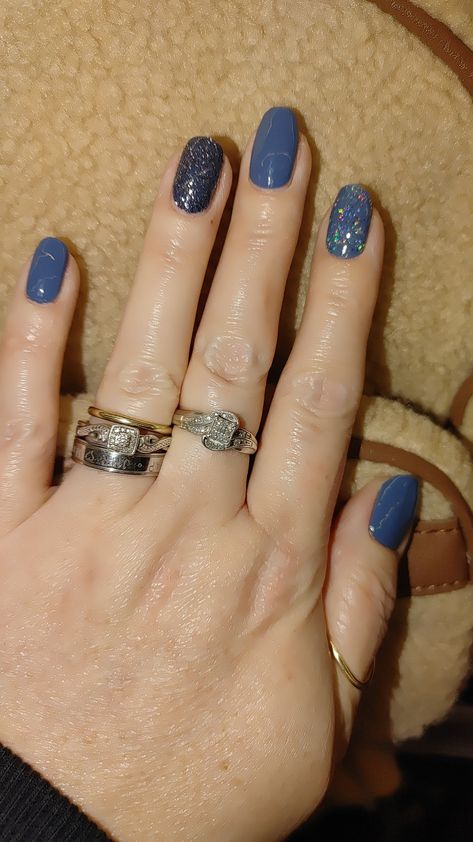 Slate of mind, glittersweet, & moon river... Moon River, Color Street, Moon, Nails, Color