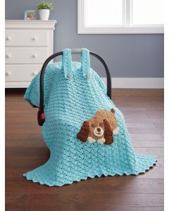 Puppy Snuggles Car Seat Cover Baby Car Seat Cover Pattern, Baby Sleeping Blanket, Crochet Car Seat Cover, Car Seat Cover Pattern, Fidget Mats, Baby Afghan Crochet Patterns, Puppy Snuggles, Mary Maxim, Crochet Car