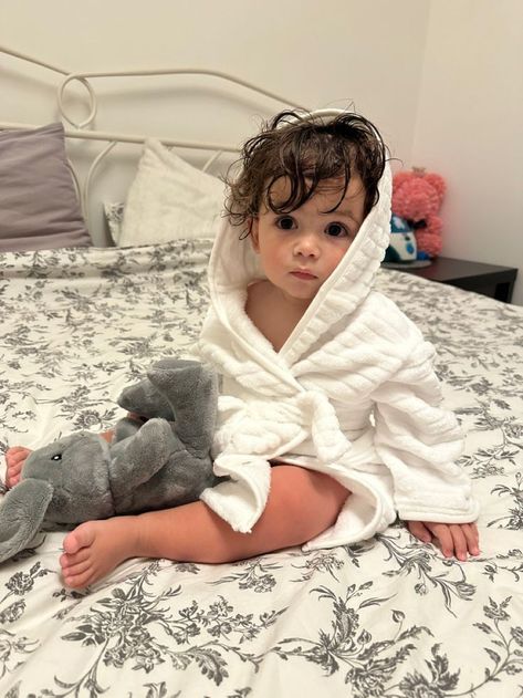 Bathrobe Aesthetic, Grace Jackson, Bathing Robe, Baby Bath Robe, I Want A Baby, Mode Turban, After Bath, White Bath