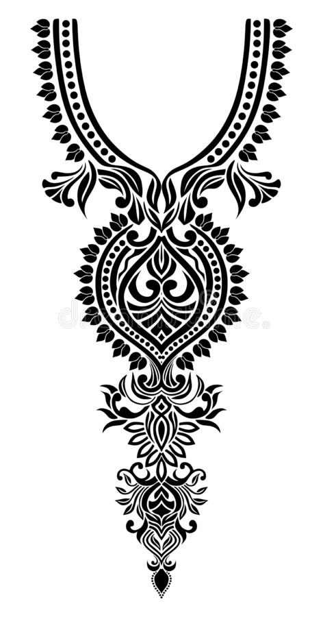 Neck line embroidery design with flowers vector illustration Women Embroidery Design, Neck Line Embroidery Design, Neck Line Design, Line Embroidery Design, Motif Vector, Line Embroidery, Baroque Design, Border Embroidery Designs, Dress Neck Designs