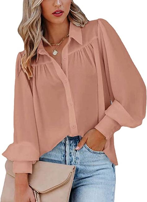 Ladies Long Top, Lady Tops, Office Top, Chiffon Shirt Blouse, Lantern Sleeved Blouses, Loose Cardigan, White Shirts Women, Pleated Shirt, Elegant Office