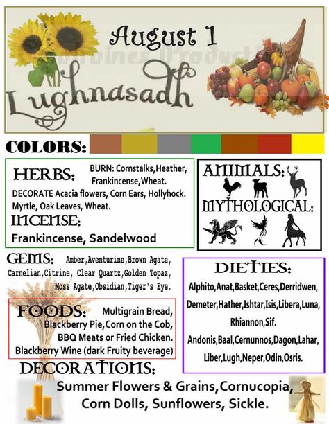 Lughnasadh – August 1 – Witches Of The Craft® August Witchcraft, Wiccan Holidays, Wicca Holidays, Lammas Lughnasadh, Wiccan Sabbats, Which Witch, Under Your Spell, Wiccan Witch, Eclectic Witch