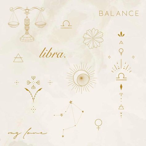 Ruled By Venus Tattoo, Celestial Libra Tattoo, Sun Moon Libra Tattoo, Libra Ideas Tattoo, Scales Libra Tattoo, Dainty Scale Tattoo, Venus Tattoos For Women, Symbol For Life Tattoo, Life Is What You Make It Tattoo