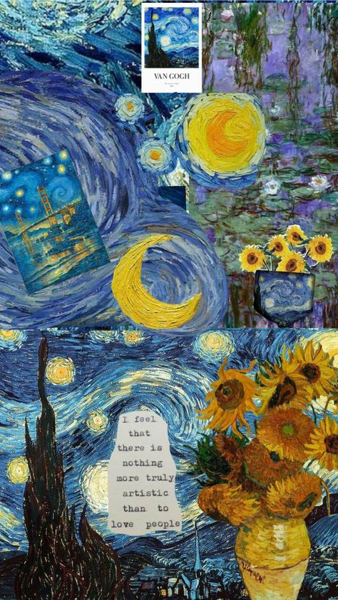 Van Gogh Aesthetic, فنسنت فان جوخ, Van Gogh Wallpaper, Starry Night Wallpaper, Starry Night Painting, Vincent Van Gogh Art, Arte Van Gogh, Art Van, Van Gogh Paintings