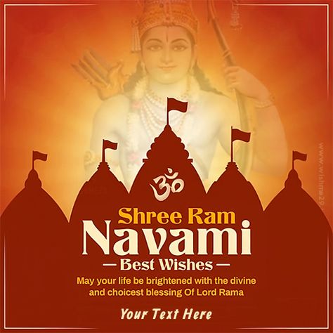 Shree Rama Navami 2023 greetings in English with name Name Profile Picture, Greetings In English, Name Profile, Rama Navami, Hindi Calligraphy, Happy Ram Navami, Ram Navami, Photo Maker, Hindu Festival