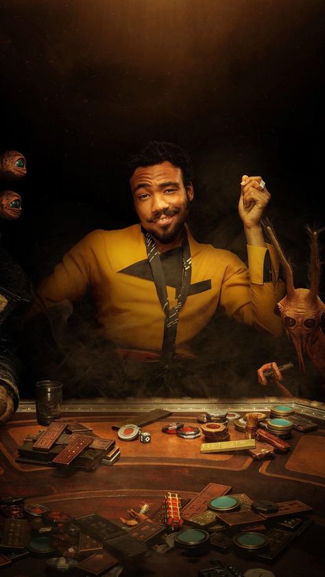 Lando Calrissian Donald Glover, Solo A Star Wars Story, Lando Calrissian, Donald Glover, Childish Gambino, Story Characters, Movie Wallpapers, Space Opera, Star Wars Characters