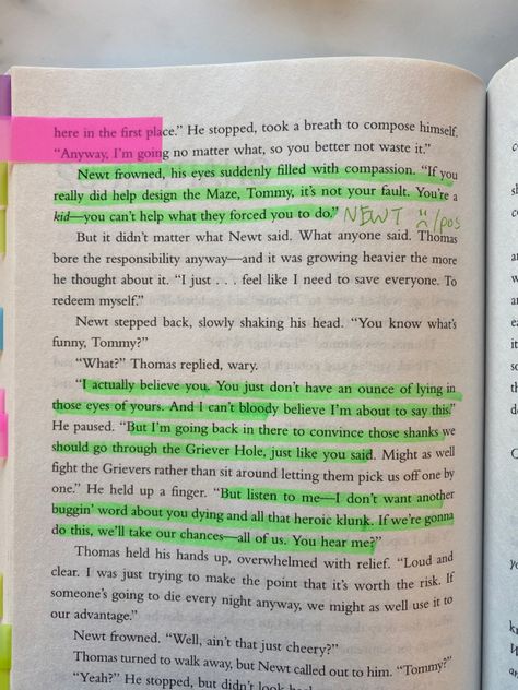 bit of book from the maze runner book one Maze Runner Annotations, Newtmas Book Quotes, Maze Runner Book Quotes, Newt Maze Runner Quotes, The Maze Runner Book, Maze Runner Book, Maze Runner Quotes, Runner Quotes, Yearbook Quotes